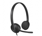 Logitech H340 USB Wired Headset USB-A, Black