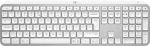 Logitech MX Keys S Wireless Keyboard, RF Wireless+Bluetooth, Illuminated, US Int, Pale Grey