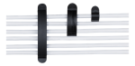 Cable holder DELTACO 10-pack, black / CM519
