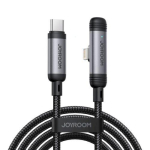 Joyroom Type-C - Lightning EnjoyX seeria 90-kraadine kaabel A56, 30W, 480mb/s, 1.2m, Black (S-A56)