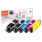Tinti Peach Peach tindimajanduskomplekt PI100-356 (&uuml;hilduv Canon PGI-580, CLI-581)