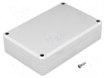 Enclosure: multipurpose | X: 80mm | Y: 120mm | Z: 31mm | ABS | grey | gasket