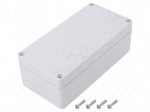 Enclosure: multipurpose | X: 80mm | Y: 160mm | Z: 55mm | polycarbonate