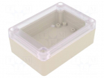 Enclosure: multipurpose | X: 75mm | Y: 105mm | Z: 40mm | 1085 | white | IP65