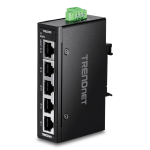 TRENDnet 5-pordiline t&ouml;&ouml;stuslik Fast Ethernet DIN-r&ouml;&ouml;pa mini-l&uuml;liti