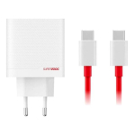 Adapter OnePlus 80W kahe pordiga SUPERVOOC Type-C + Type-A USB-C kaabliga White