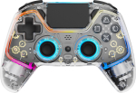 Deltaco Gaming GAM-169-T Gaming Controller Transparent Bluetooth/USB Gamepad Android, Nintendo Switch, PC, PlayStation 4, iOS
