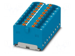 Splice terminal: rail | 17.5A | 450V | push-in | PA | L: 18.7mm | W: 37.4mm