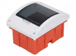 Enclosure: for modular components | IP40 | white | No.of mod: 5 | 400V