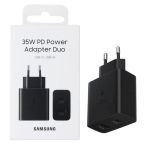 Adapter Samsung Samsung Fast Type-C Adapter Duo 35W black