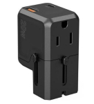 Adapter Choetech Universal PD6038 USB-C USB-A PD 20W Travel Charger USA EU UK AU Black