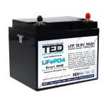 LiFePO4 liitium-raudfosfaataku | 12.8V | 50Ah | BMS & Bluetooth Lithium Battery