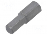 Screwdriver bit | Allen hex key | HEX 8mm | Overall len: 25mm