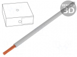 Wire | H07V-K | stranded | Cu | 10mm2 | grey | PVC | 450/750V | 100m | Class: 5