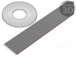 Wire: ribbon | 1.27mm | stranded | Cu | 20x28AWG | unshielded | PVC | grey
