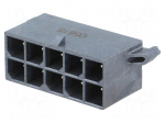 Socket | wire-board | male | Mega-Fit | 5.7mm | PIN: 10 | Layout: 2x5 | 23A