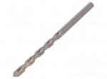 Drill bit | for concrete | &Oslash;: 6mm | L: 100mm | metal | cemented carbide