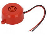 Sound transducer: piezo alarm | 12&divide;24VDC | Sound level: 100dB