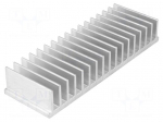 Heatsink: extruded | grilled | L: 50mm | W: 150mm | H: 25mm | aluminium