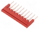 Screw bridge | ways: 10 | red | Width: 3.5mm | UL94V-0