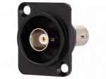 Coupler | BNC socket,both sides | insulated | 50&Omega; | black | Series: FT