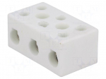 Terminal block | screw terminal | 16mm2 | 450V | 76A | ways: 3 | H: 22mm