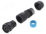Connector: circular | female | plug | screw terminal | PIN: 5 | IP68