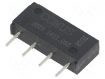 Relay: reed | SPST-NO | Ucoil: 5VDC | 500mA | max.200VDC | 10W | THT | SIP