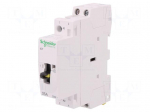 Contactor: 2-pole installation | NO x2 | 24VAC | 25A | DIN | ICT | W: 18mm