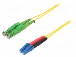 Fiber patch cord | E2/APC,LC/UPC | 1m | Optical fiber: 9/125um