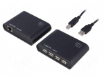 USB extender | USB 1.1,USB 2.0 | black | Cat: 5e,6