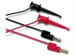 Set of test leads | Urated: 30V | Inom: 3A | Len: 0.9m | 2x test lead