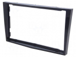 Radio mounting frame | Opel | 2 DIN | black