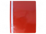 Document wallet | A4 | red | Mat: PVC