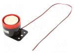 Sound transducer: siren | 24VDC | 150A | &Oslash;: 54mm | H: 47mm | L: 71mm