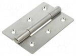 Hinge | Width: 60mm | stainless steel | H: 90mm