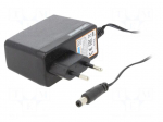 Power supply: switching | mains,plug-in | 24VDC | 0.75A | 18W | 85%