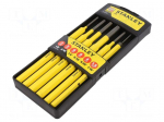 Tools set: punches | hardened and heat treated | 6pcs.
