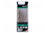Drill set | for metal | high speed steel | blister | HSS SUPER | 6pcs.