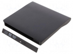 Optical Drive CD/DVD Enclosure | black | Features: PnP