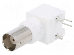 Connector: BNC | socket | female | angled 90&deg; | 50&Omega; | THT | polypropylene