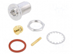 Connector: N | socket | female | straight | 50&Omega; | soldering | gold-plated