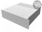 Enclosure: rack mounting | Standard: 19" | 3U | Z: 133mm | X: 422mm | rack