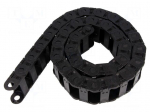 Cable chain | B15/B15i | Bend.rad: 75mm | L: 1006mm | Int.width: 38mm