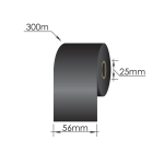 Ribbons 56mm x 300m/ 25mm/56mm/Wax-Resin/Out, melns