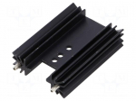 Heatsink: extruded | grilled | black | L: 50.8mm | W: 35mm | H: 12.7mm