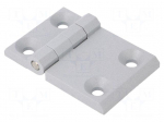 Hinge | Width: 90mm | zinc and aluminium alloy | silver | H: 60mm