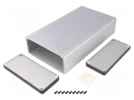Enclosure: with panel | 1455 | X: 125mm | Y: 220mm | Z: 51mm | aluminium