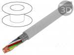 Wire | UNITRONIC&reg; Li2YCY (TP) | 4x2x0.34mm2 | PVC | grey | 50V