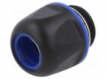 Gland | IP67,IP69 | Han&reg; F+B | M25 | 16&divide;18mm | polyamide | black